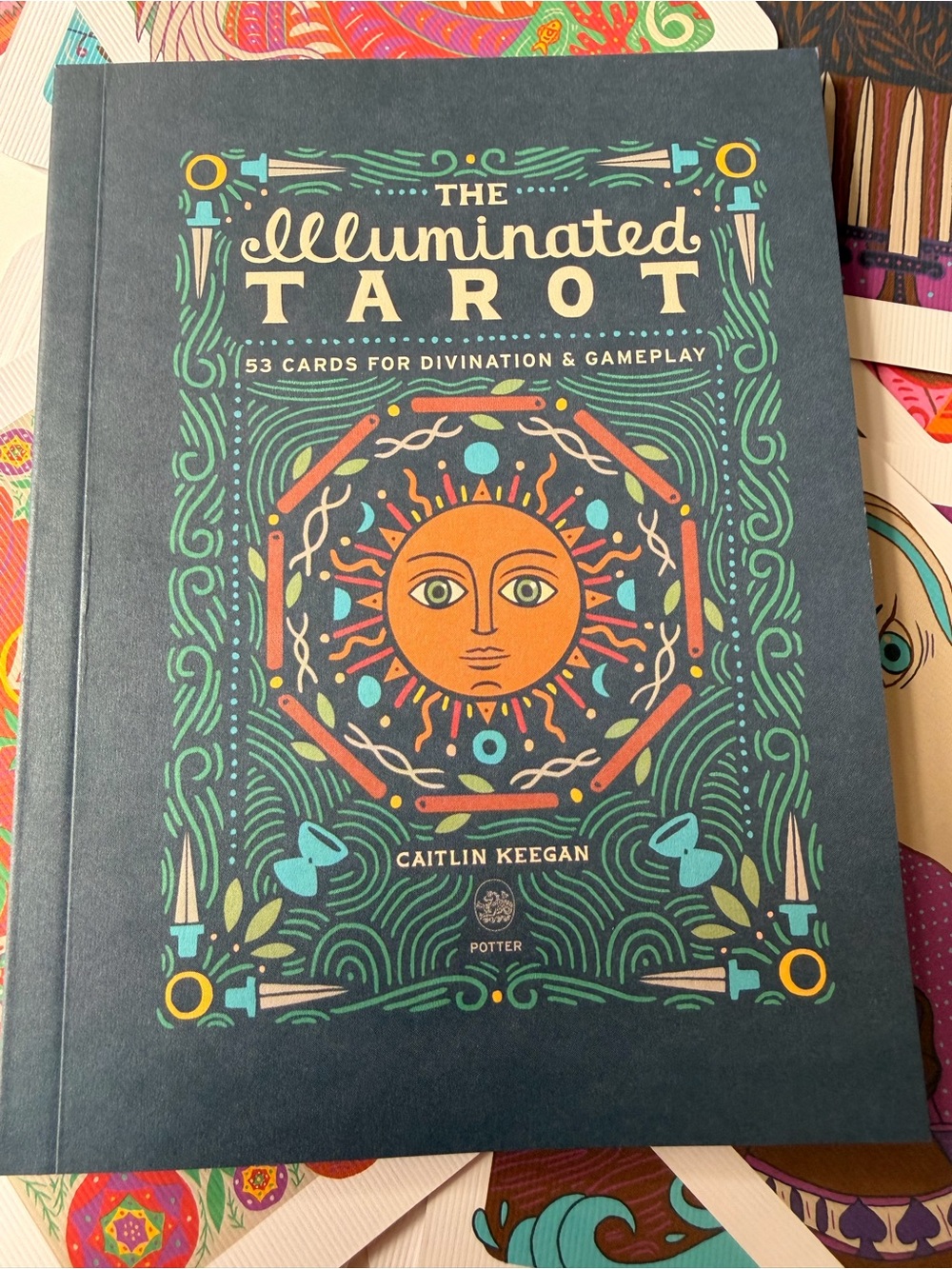 The Illuminated Tarot Deck - Navy Blue & Gold Box